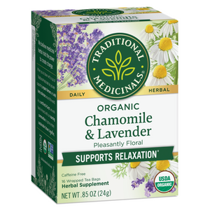 Traditional Medicinals Chamomile With Lavender 16 Tea:00054