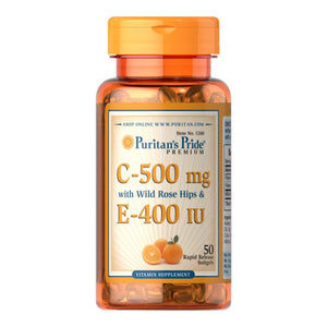 Puritans Pride Vit C& E Softgel 50S
