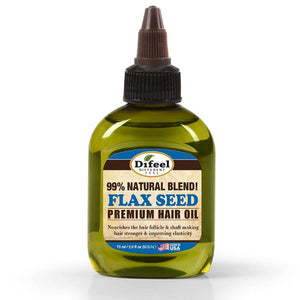 Difeel 99% Natural Blend Flax Seed Hair Oil 75Ml : 15104