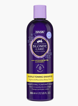 hask blonde care purple shampoo 355ml