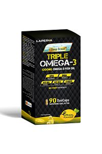 Laperva Triple Omega 3 Duo Lemon Flavour Cap 90S