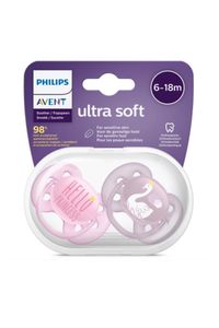 Philips Avent Soft Sthr 6-18M Girl Hello Baby X2