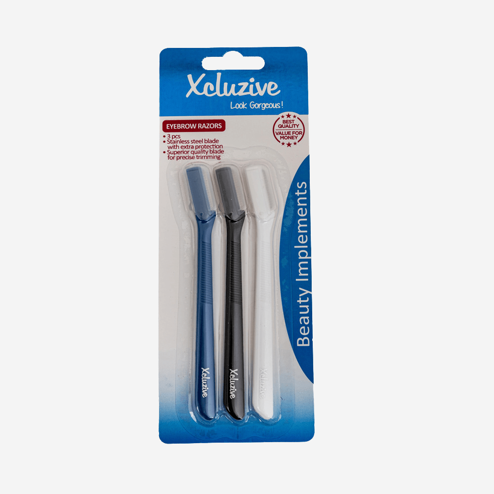 Xcluzive Eyebrow Razors 3Pcs