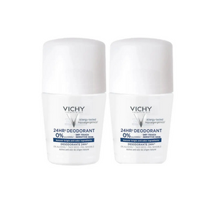 Vichy Deodorant 24H Dry Touch Sensitive Skin Roll-On 2 X 50 Ml ( Offer )