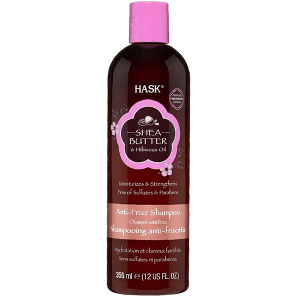 hask shea butter & hibiscus oil shampoo 355ml