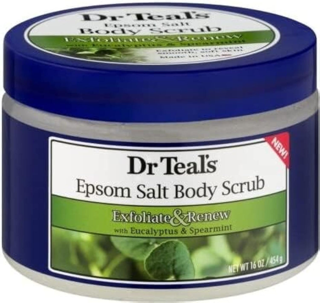 Dr Teals Epsom Salt Body Scrub - Eucalyptus&Spearmint 454G