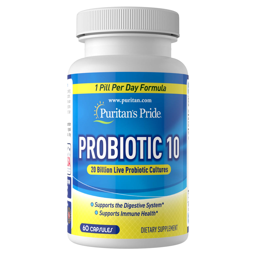 Puritan'S Pride Probiotic + Vit D 20 B Size 60'S