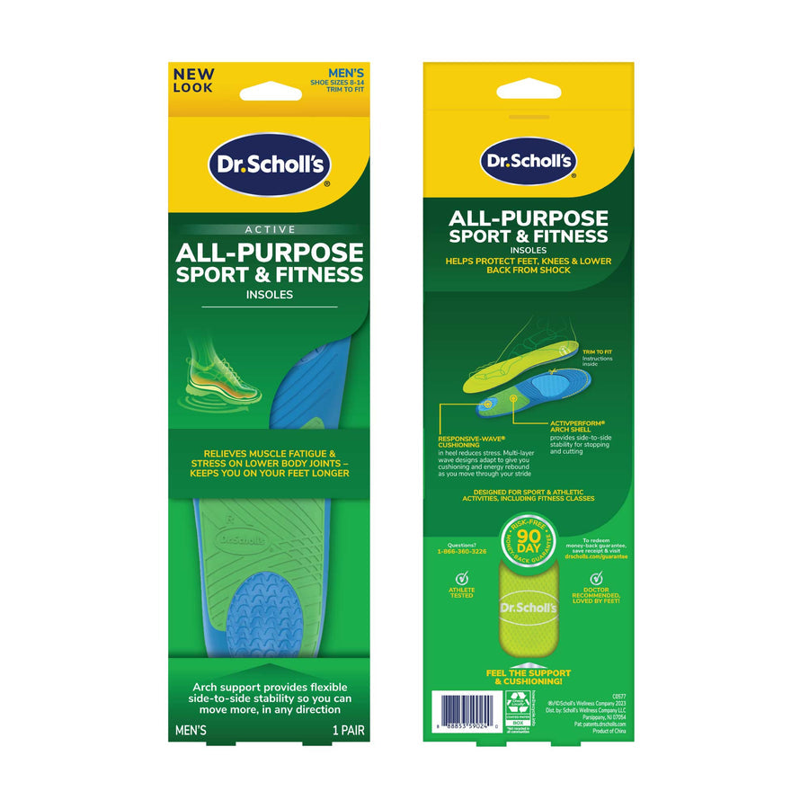 Dr. Scholl'S All-Purpose Sport & Fitness Insoles Men