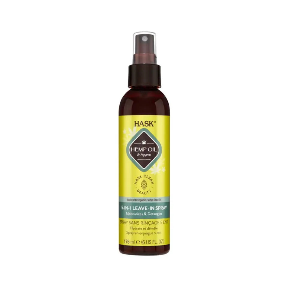 Hask Hemp Oil & Agave 5 In 1 Leave In Spray 175Ml
