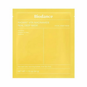 Biodance Radiant Vita Niacinamide Real Deep Mask 4 Pcs