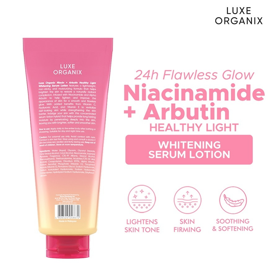 Luxe Organix Niacinamide+Arbutin Whitening Serum Lotion 350Ml