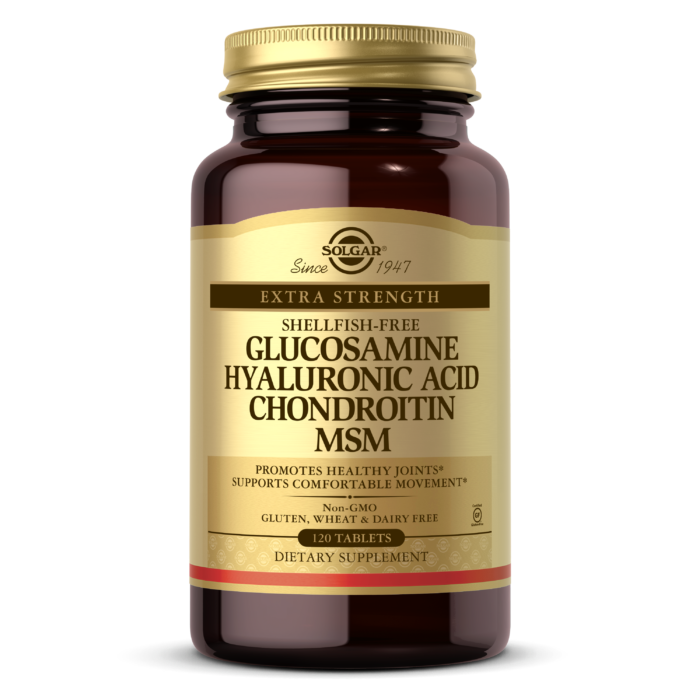 Solgar glucosamine hyaluronic acid chondroitin msm tabs 120s