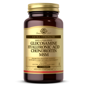 Solgar glucosamine hyaluronic acid chondroitin msm tabs 120s