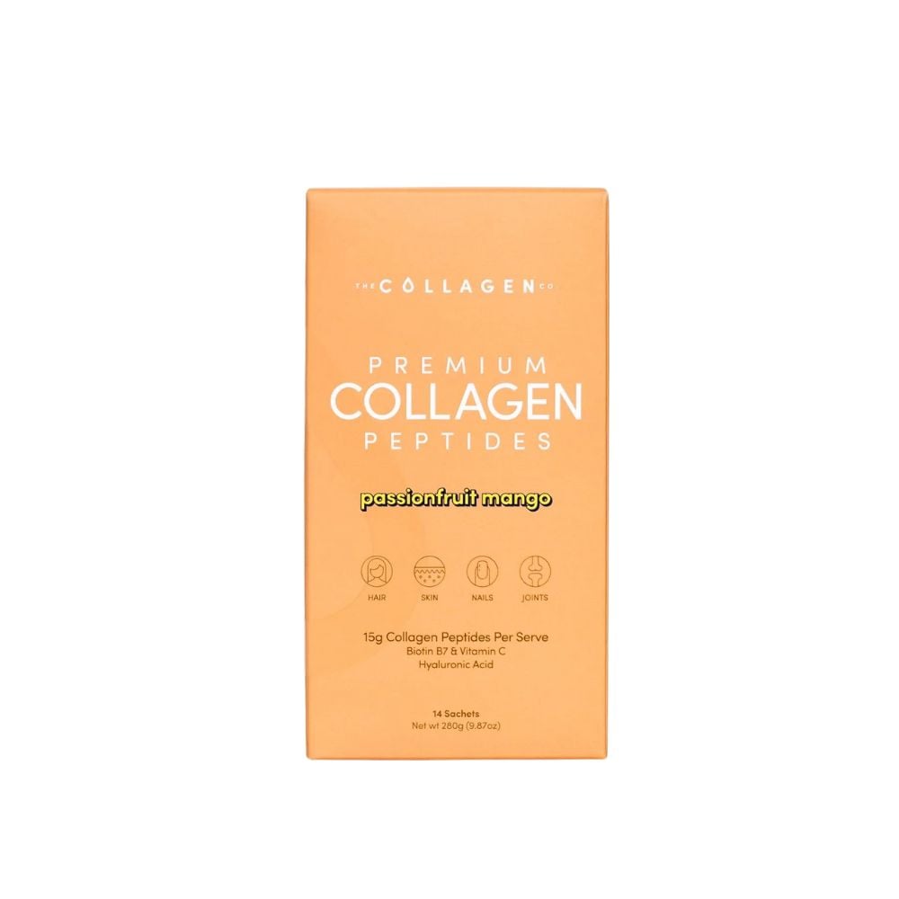 The Collagen Premium Collagen Peptides Passionfruit Mango Sachets 14S