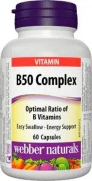 Webber Naturals Vit B Complex 50Mg Tab 60S