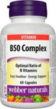 Webber Naturals Vit B Complex 50Mg Tab 60S