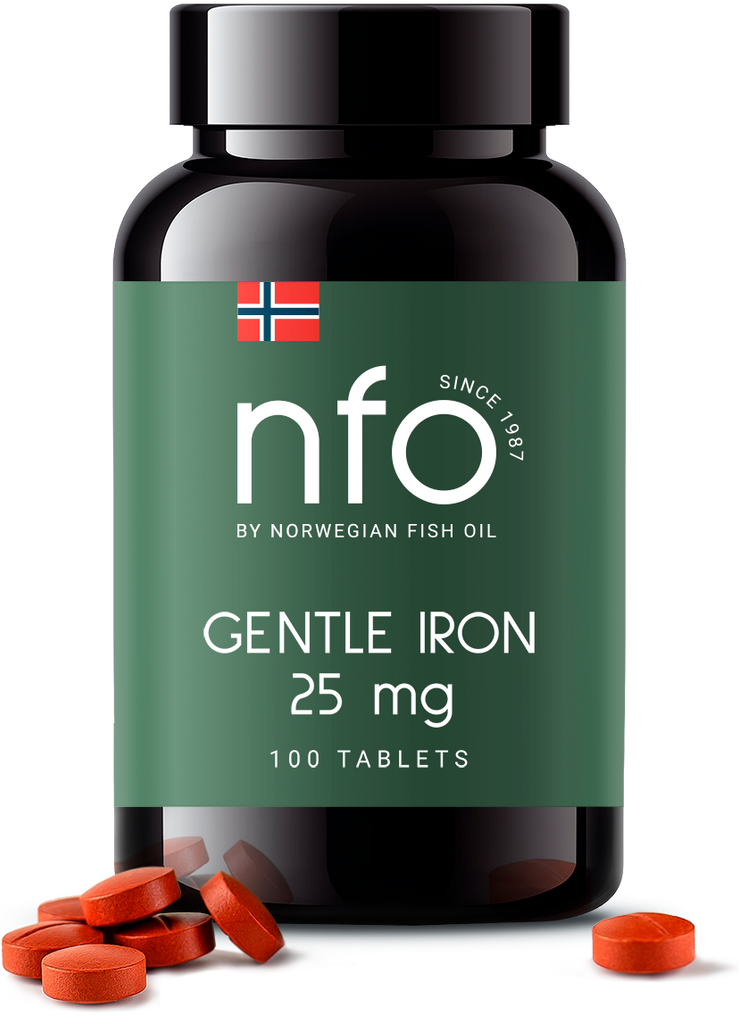 Nfo Gentle Iron 25Mg Tab 100S