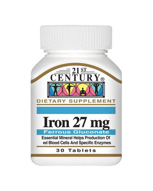 21st Century Iron 27Mg Tab 30's