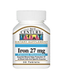 21st Century Iron 27Mg Tab 30's
