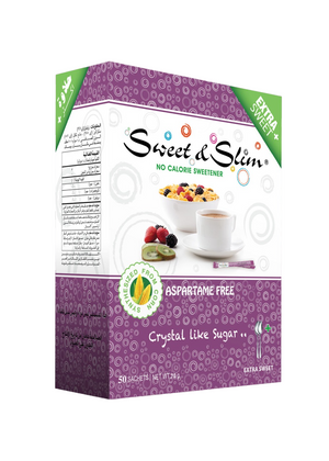 Sweet & Slim Crystal Sweetener Sachets 50S