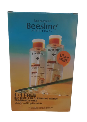 Beesline 3 In 1 Micellar Cleansing Water Fragrance Free 2X400Ml 1+1 Free