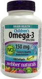 Webber Naturals Omega-3 Kids Softgels 120s