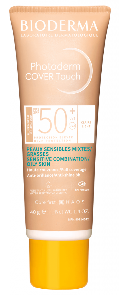 Bioderma photoderm cover touch light tinted spf50+ 40gms