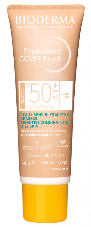 Bioderma photoderm cover touch light tinted spf50+ 40gms