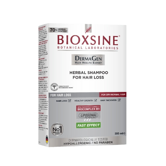Bioxsine Dg Shampoo For Hair Loss Dry Normal 300Ml