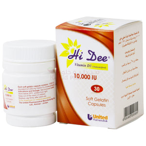 Hidee Vitamin D3 10000 Iu Caps 30s