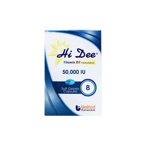 Hidee Vitamin D3 50,000 IU Capsules - 8s