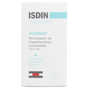 Isdin Teen Skin Acniben Minimizador Imper 30U (Toallitas)