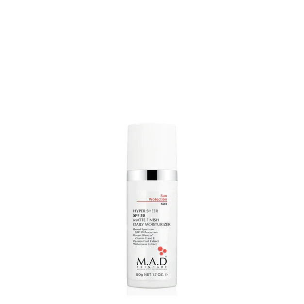 Mad Hyper Sheer Spf50 Matte Finish Daily Moisturizer 50G