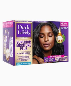 Dark & Lovely Superior Moisture Plus No Lye Relaxer Kit Regular