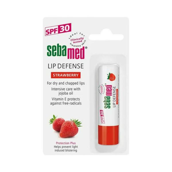 Sebamed Lip Defense Stick Adult Strawberry SPF30 4.8gm