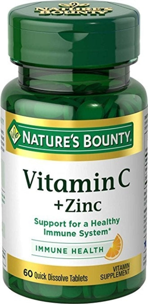Natures Bounty Quick Dissolve Vit C + Zinc