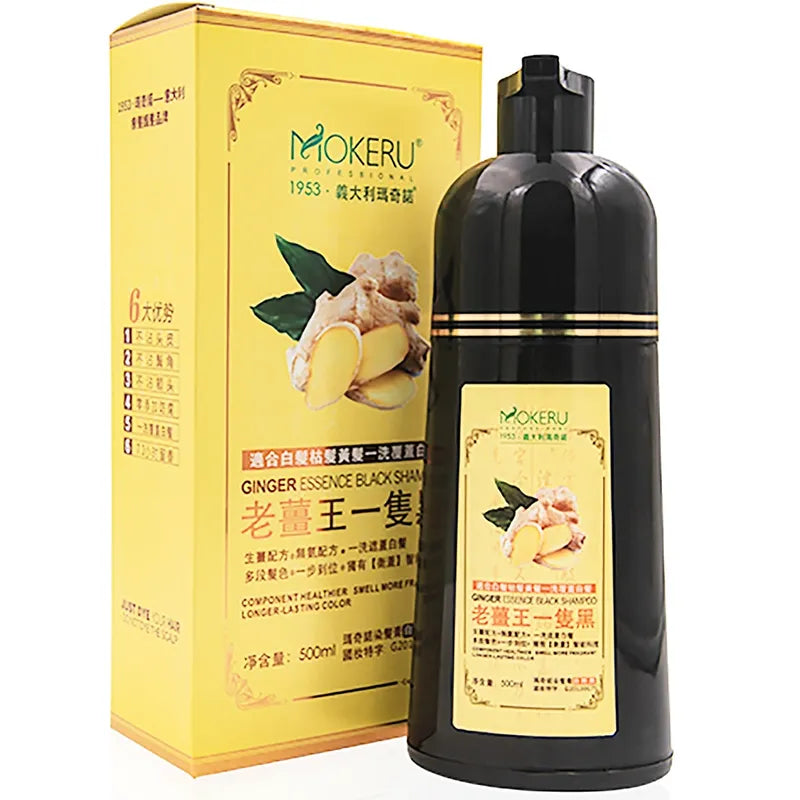 Mokeru Ginger Black Essence Shampoo 500Ml