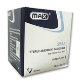 Max Non-Woven Swab 4Ply 3x3cm, 100 Count