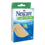 Nexcare Soft 'n Flex One Size Stretchy Bandages (25x72mm), 10 Pieces