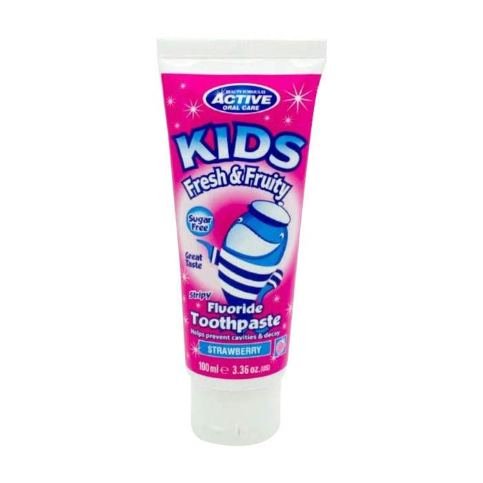 Beauty Formula Kids Fresh & Fruity Fluoride Toothpaste Strawberry - 100Ml