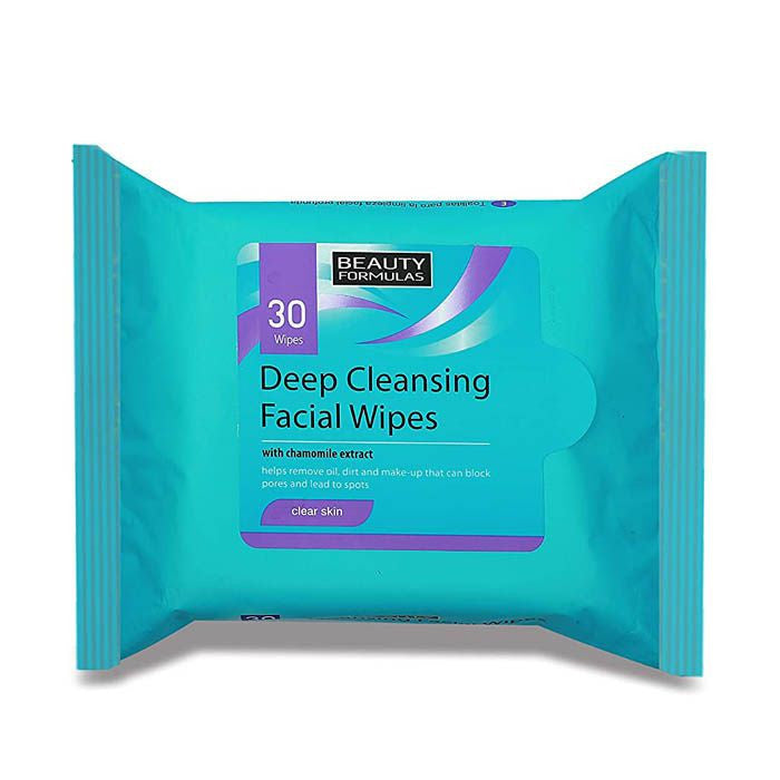 Beauty Formula Clear Skin Deep Cleansing Facial Wipes 30S:09362