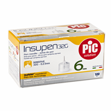 Pic Insupen Advanced Pen Needle, 6mm, 100 Pieces