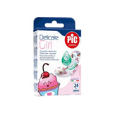 Pic Solution Delicate Girl Hypoallergenic Medium Plasters with Antibacterial Pad, 24 Pieces