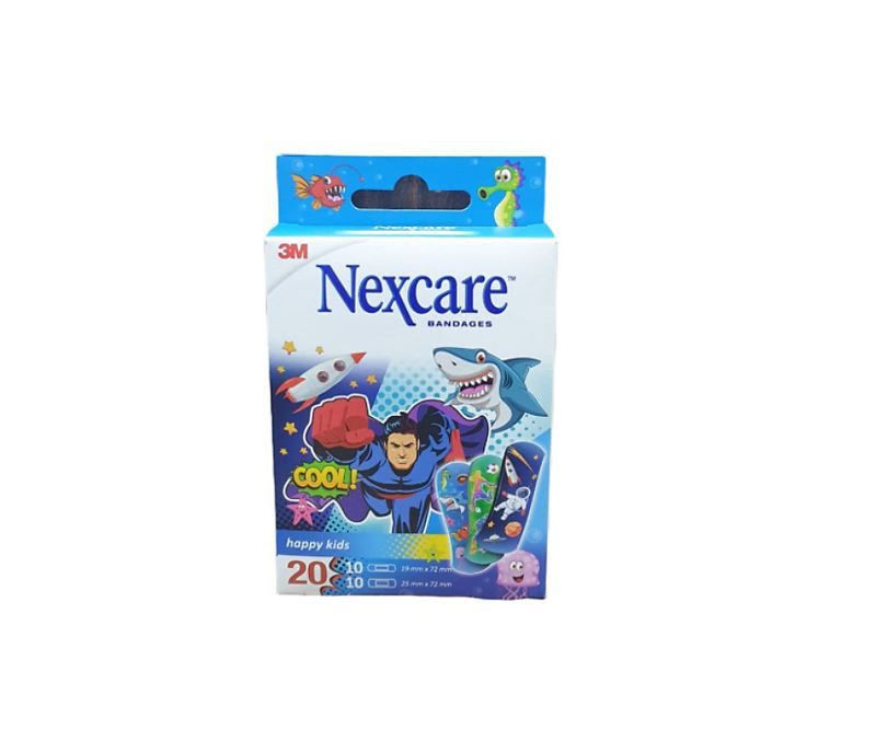 Nexcare Assorted Happy Kids Plasters, 20 Pieces