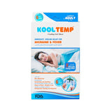 Kool Temp Migraine & Fever Relief Cooling Gel Sheets with Mint & Borneol for Adults (13+ Years), 6 Pieces