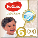 Huggies Baby Diapers Extra Care Size 6 15+kg, 28 Diapers