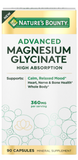 NATURES BOUNTY ADVANCED MAGNESIUM GLYCINATE TAB 90