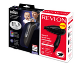 Braun Thermoscan Irt 6520 Black + Revlon Hair Dryer Offer Pack