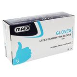 Max Latex Examination Powder Free Gloves Xl