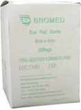 Bromed Eye Pad Sterile 8X6Cm 50S